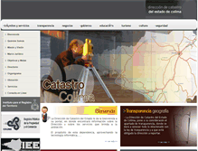 Tablet Screenshot of catastroestado.col.gob.mx