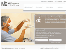 Tablet Screenshot of miempresa.col.gob.mx